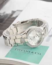  Shop Authentic Guess Mini Prism Diamonds Silver Dial Silver Steel Strap Watch for Women - W12638L1 - Luxxuri