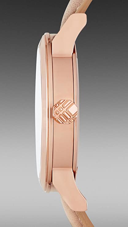  Shop Authentic Burberry The City Diamonds Beige Dial Beige Leather Strap Watch for Women - BU9131 - Luxxuri
