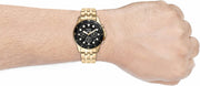  Shop Authentic Fossil FB-01 Chronograph Black Dial Gold Steel Strap Watch for Men - FS5836 - Luxxuri