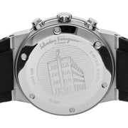  Shop Authentic Salvatore Ferragamo Sapphire Chrono Black Dial Black Silicone Strap Watch for Men - SFME00121 - Luxxuri