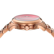  Shop Authentic Michael Kors Runway Chronograph Pink Dial Rose Gold Steel Strap Watch For Women - MK7352 - Luxxuri