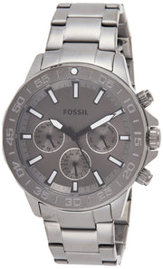  Shop Authentic Fossil Bannon Multifunction Chronograph Grey Dial Grey Steel Strap Watch for Men - BQ2491 - Luxxuri