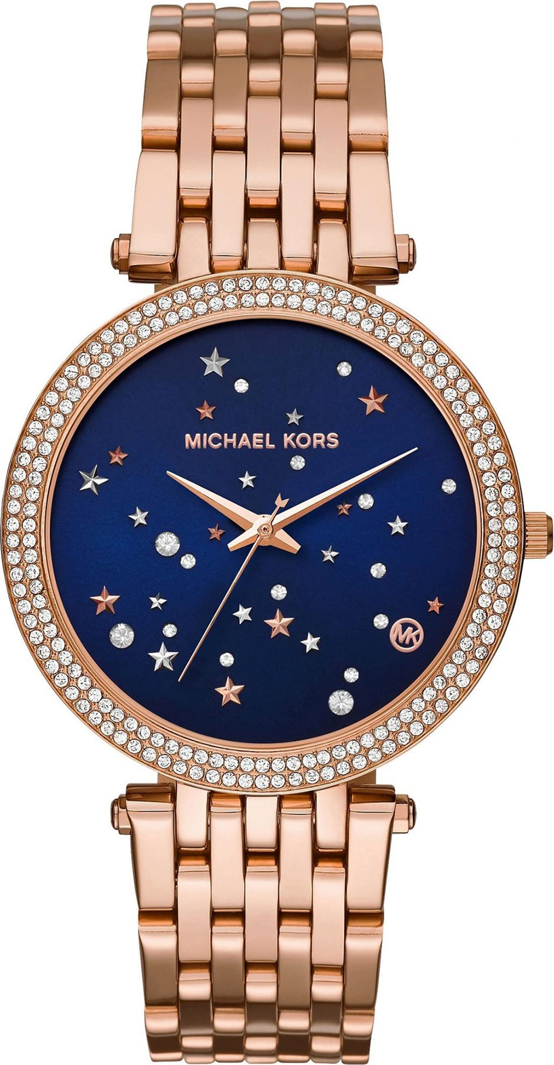  Shop Authentic Michael Kors Darci Blue Dial Rose Gold Steel Strap Watch for Women - MK3728 - Luxxuri