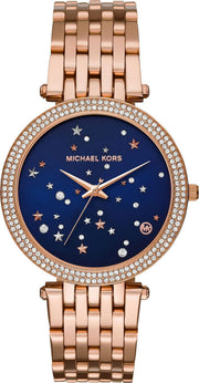  Shop Authentic Michael Kors Darci Blue Dial Rose Gold Steel Strap Watch for Women - MK3728 - Luxxuri