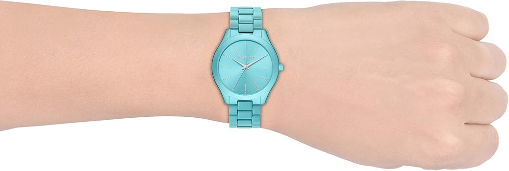  Shop Authentic Michael Kors Slim Runway Blue Dial Blue Steel Strap Watch For Women - MK4525 - Luxxuri