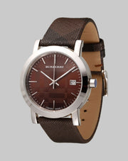  Shop Authentic Burberry Smoked Brown Dial Brown Leather Strap Watch for Women - BU1775 - Luxxuri