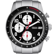  Shop Authentic Fossil Sport Tourer Chronograph Black Dial Silver Steel Strap Watch for Men - FS6045 - Luxxuri