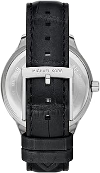  Shop Authentic Michael Kors Sage Three-Hand Mother of Pearl White Dial Black Leather Strap Watch for Women - MK4821 - Luxxuri
