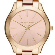  Shop Authentic Michael Kors Slim Runway Pink Dial Two Tone Steel Strap Watch for Women - MK3493 - Luxxuri