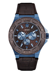  Shop Authentic Guess Force Quartz Brown Dial Brown Leather Strap Watch For Men - W0674G5 - Luxxuri