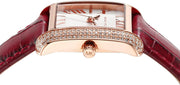  Shop Authentic Michael Kors Emery Quartz Diamonds Silver Dial Red Leather Strap Watch For Women - MK4689 - Luxxuri
