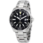  Shop Authentic Tag Heuer Aquaracer Black Dial Silver Steel Strap Strap Watch for Men - WAY201A.BA0927 - Luxxuri