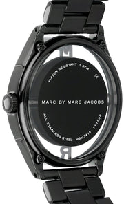  Shop Authentic Marc Jacobs Tether Transparent Black Dial Black Steel Strap Watch for Women - MBM3415 - Luxxuri