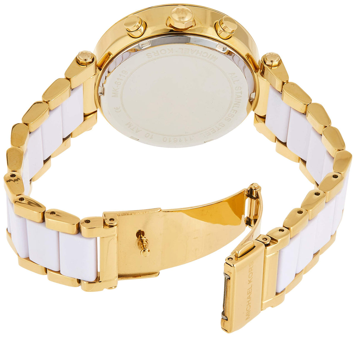  Shop Authentic Michael Kors Parker White Dial Two Tone Steel Strap Watch for Women - MK6119 - Luxxuri