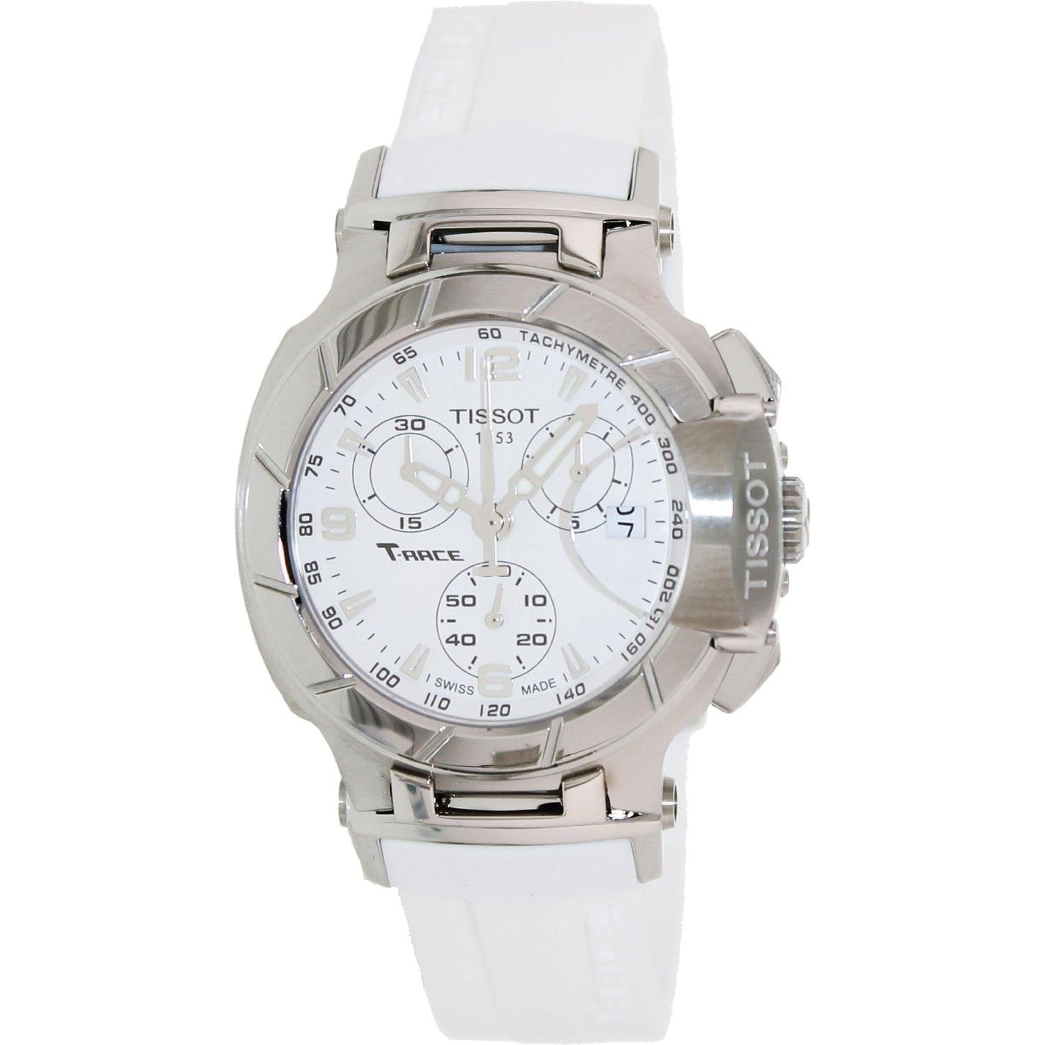  Shop Authentic Tissot T Race Lady Chronograph White Dial White Rubber Strap Watch for Women - T048.217.17.017.00 - Luxxuri