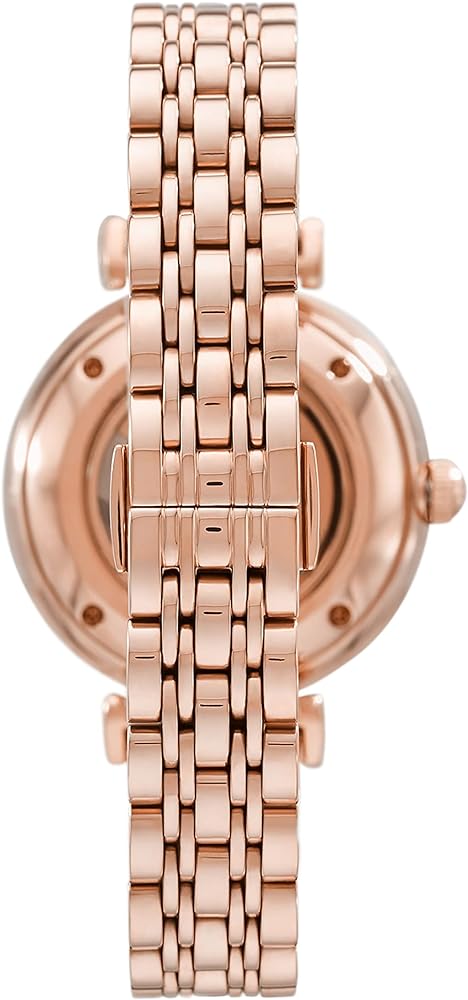  Shop Authentic Emporio Armani Gianni T-Bar Silver Dial Rose Gold Steel Strap Watch For Women - AR60023 - Luxxuri