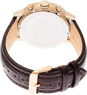  Shop Authentic Tommy Hilfiger Aiden Quartz Blue Dial Brown Leather Strap Watch for Men - 1791308 - Luxxuri