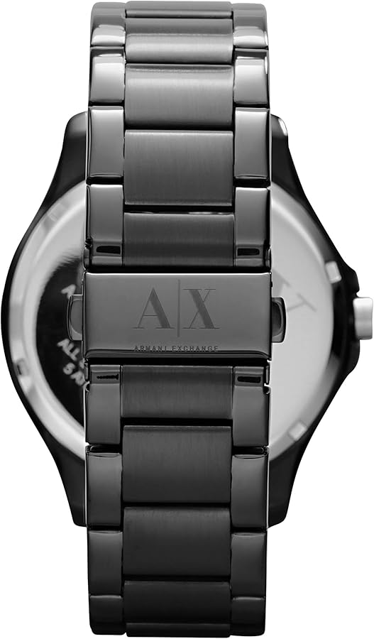  Shop Authentic Armani Exchange Hampton Chronograph Black Dial Black Steel Strap Watch For Men - AX2121 - Luxxuri