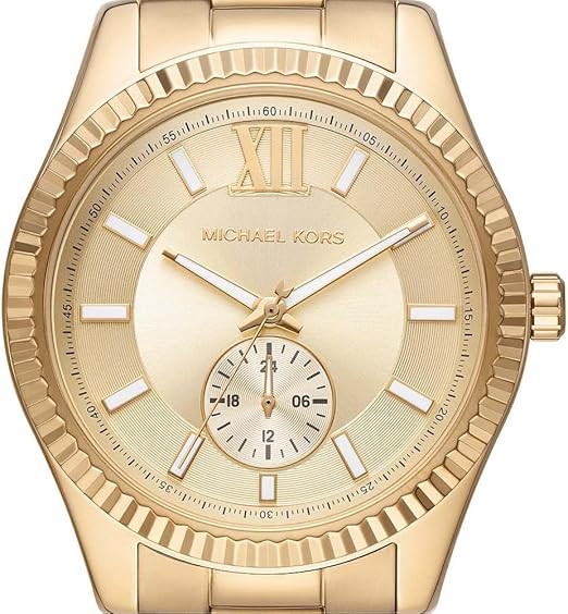  Shop Authentic Michael Kors Lexington Quartz Gold Dial Gold Steel Strap Watch For Men - MK8947 - Luxxuri