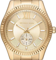  Shop Authentic Michael Kors Lexington Quartz Gold Dial Gold Steel Strap Watch For Men - MK8947 - Luxxuri