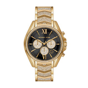  Shop Authentic Michael Kors Whitney Chronograph Black Dial Gold Steel Strap Watch for Women - MK7224 - Luxxuri