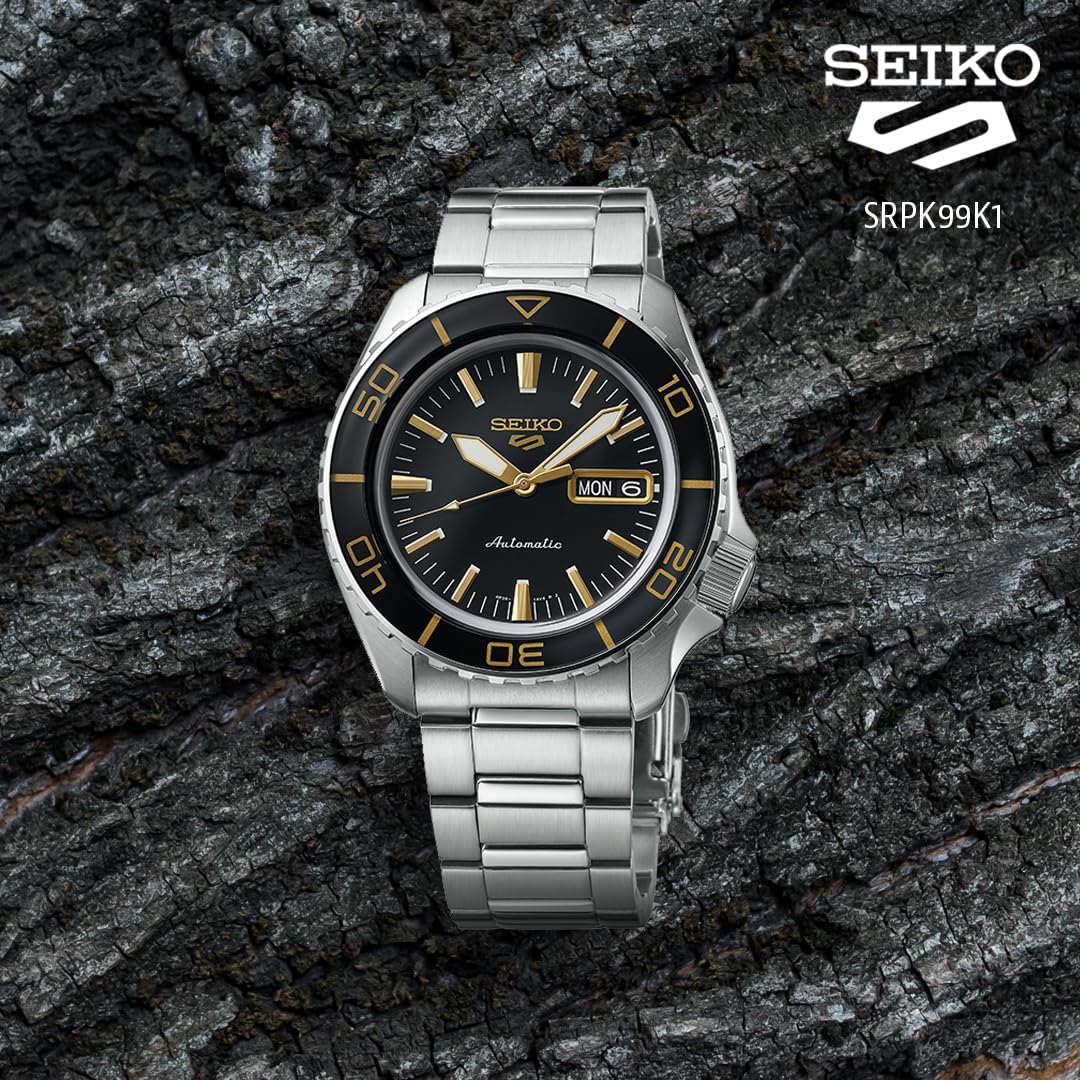  Shop Authentic Seiko 5 Sport Automatic SKX Series Black Dial Silver Steel Strap Watch for Men - SRPK99K1 - Luxxuri