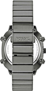  Shop Authentic Fossil Retro Analog-Digital Black Dial Grey Steel Strap Watch for Men - FS5892 - Luxxuri
