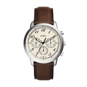  Shop Authentic Fossil Neutra Chronograph White Dial Brown Leather Strap Watch for Men - FS6022 - Luxxuri