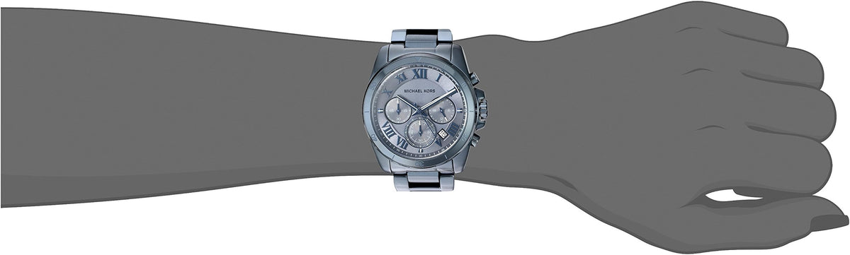  Shop Authentic Michael Kors Brecken Chronograph Quartz Blue Dial Blue Steel Strap Watch For Men - MK6361 - Luxxuri