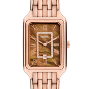  Shop Authentic Fossil Raquel Three Hand Date Brown Dial Rose Gold Steel Strap Watch For Women - ES5323 - Luxxuri