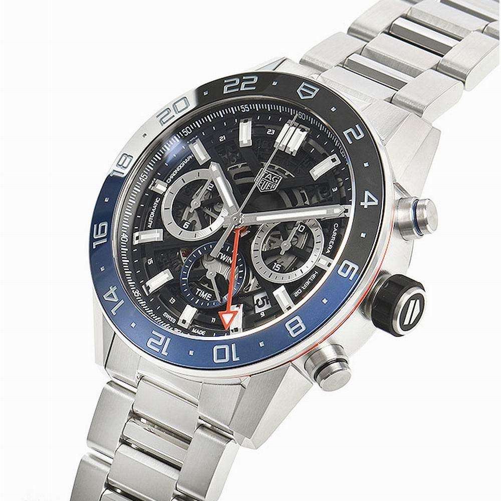  Shop Authentic Tag Heuer Carrera Chronograph Blue Dial Silver Steel Strap Watch for Men - CBG2A1Z.BA0658 - Luxxuri