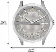  Shop Authentic Armani Exchange Whitman Silver Dial Brown Leather Strap Watch For Men - AX2100 - Luxxuri