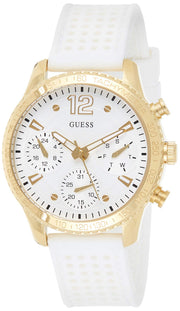  Shop Authentic Guess Marina Multifunction White Dial White Rubber Strap Watch for Women - W1025L5 - Luxxuri