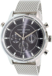  Shop Authentic Tommy Hilfiger Harrison Quartz Grey Dial Silver Mesh Bracelet Watch for Men - 1790877 - Luxxuri