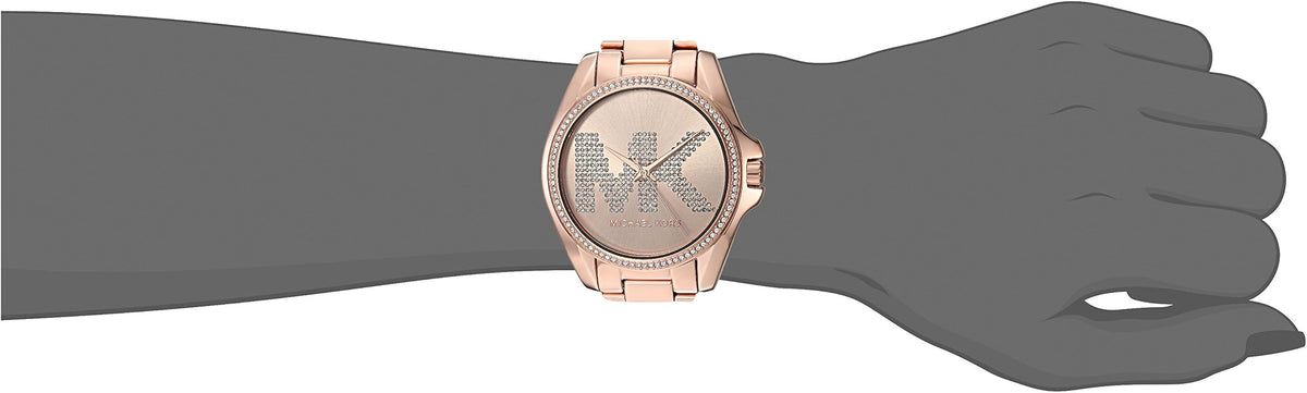  Shop Authentic Michael Kors Bradshaw Quartz Rose Gold Dial Rose Gold Steel Strap Watch For Women - MK6556 - Luxxuri