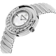  Shop Authentic Swarovski Lovely Crystal Mother of Pearl Dial Silver Steel Strap Watch for Women - 1160307 - Luxxuri