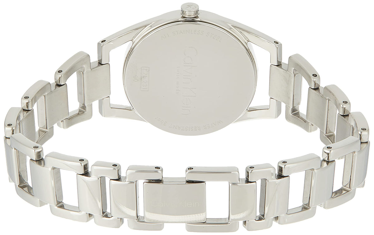  Shop Authentic Calvin Klein Dainty Silver Dial Silver Steel Strap Watch for Women - K7L23146 - Luxxuri