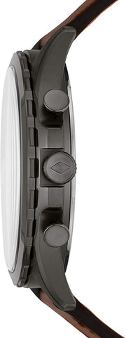  Shop Authentic Fossil Forrester Chronograph Grey Dial Brown Leather Strap Watch for Men - FS5815 - Luxxuri