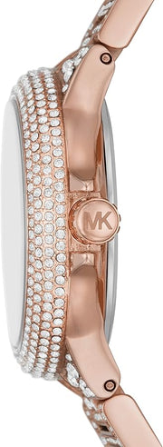 Shop Authentic Michael Kors Camille Multifunction Crystals Rose Gold Dial Rose Gold Steel Strap Watch For Women - MK6997 - Luxxuri