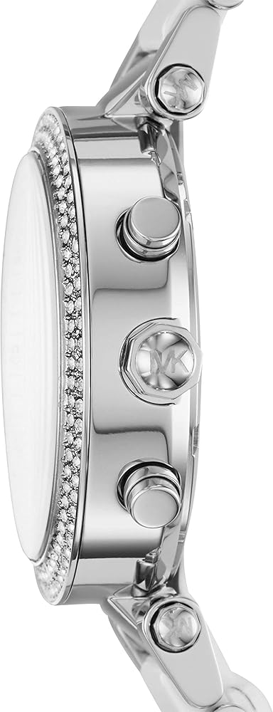  Shop Authentic Michael Kors Parker Chronograph Silver Dial Silver Steel Strap Watch For Women - MK6354 - Luxxuri