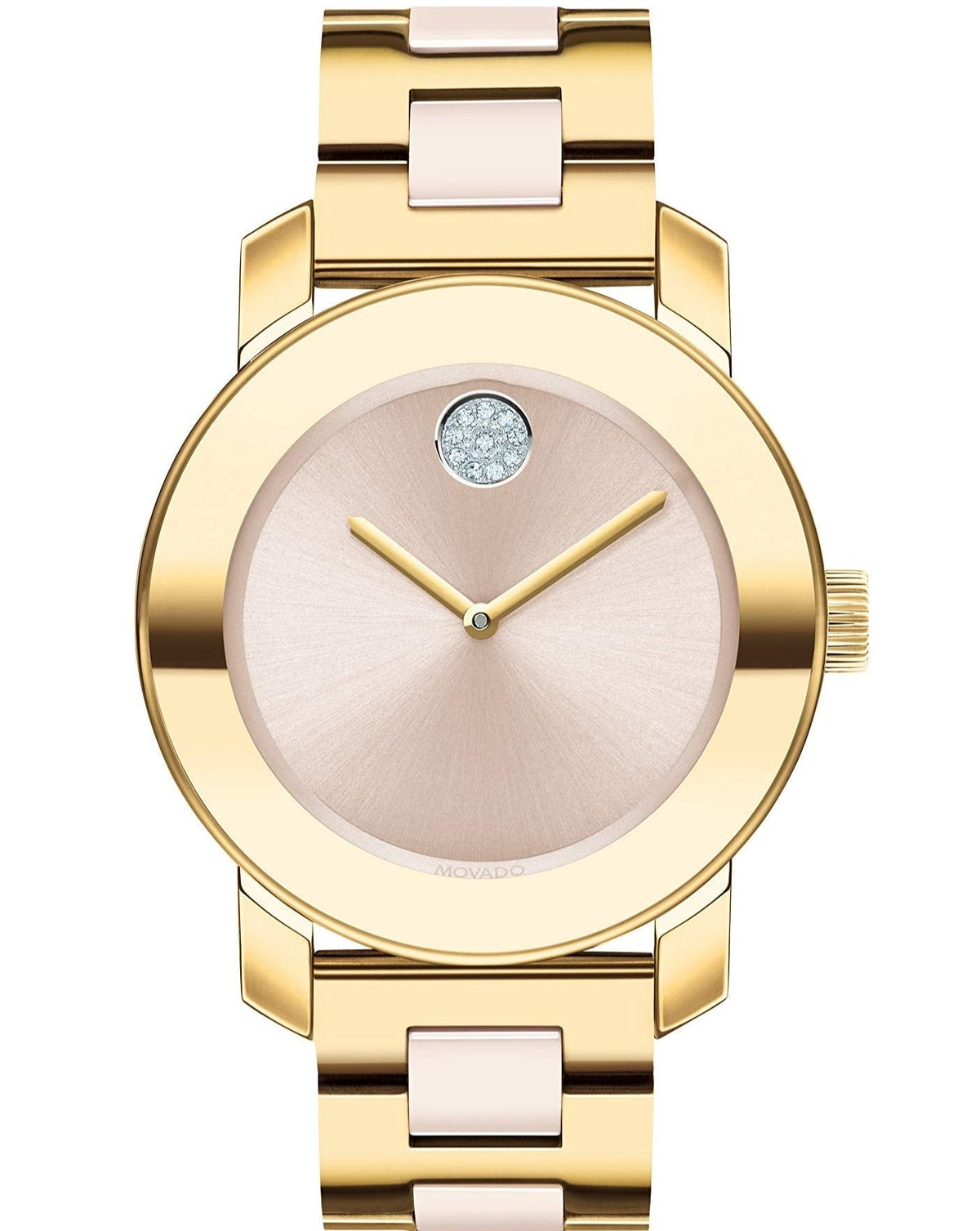  Shop Authentic Movado Bold Beige Dial Two Tone Steel Strap Watch For Women - 3600640 - Luxxuri