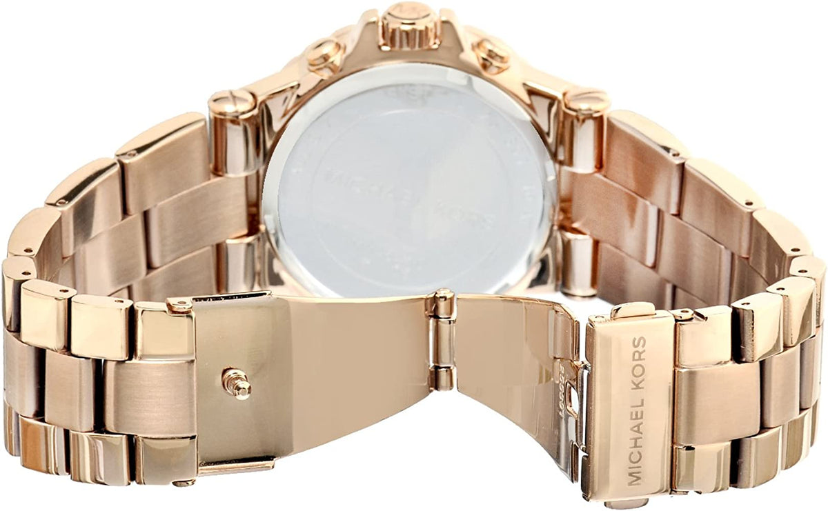  Shop Authentic Michael Kors Bel Aire Blue Dial Rose Gold Steel Strap Watch for Women - MK5410 - Luxxuri
