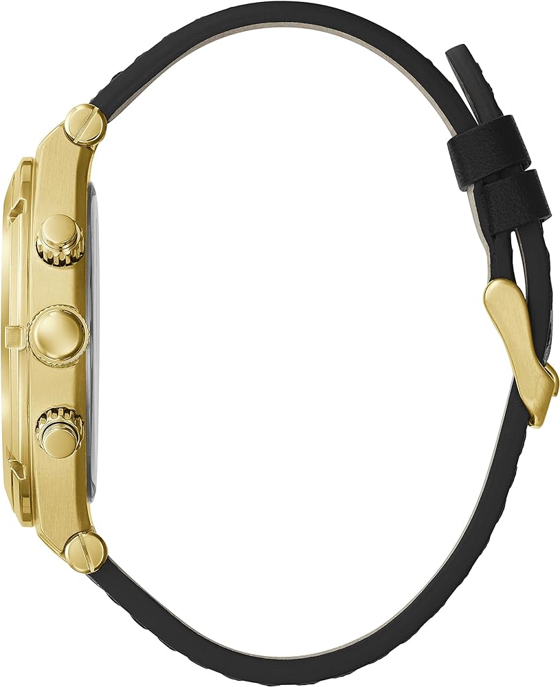  Shop Authentic Guess Continental Black Dial Black Rubber Strap Watch for Men - GW0262G2 - Luxxuri