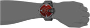  Shop Authentic Diesel Uber Chief Chronograph Red Dial Black Steel Strap Watch For Men - DZ7373 - Luxxuri