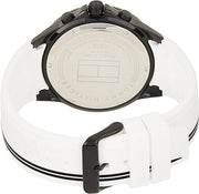  Shop Authentic Tommy Hilfiger Aiden Chronograph White Dial White Rubber Strap Watch For Men - 1791862 - Luxxuri