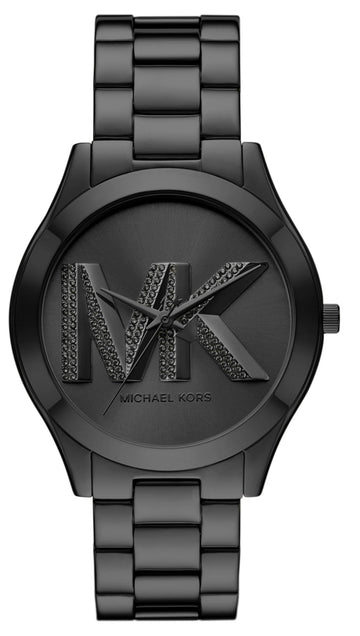  Shop Authentic Michael Kors Slim Runway Analog Black Dial Black Steel Strap Watch For Women - MK4734 - Luxxuri