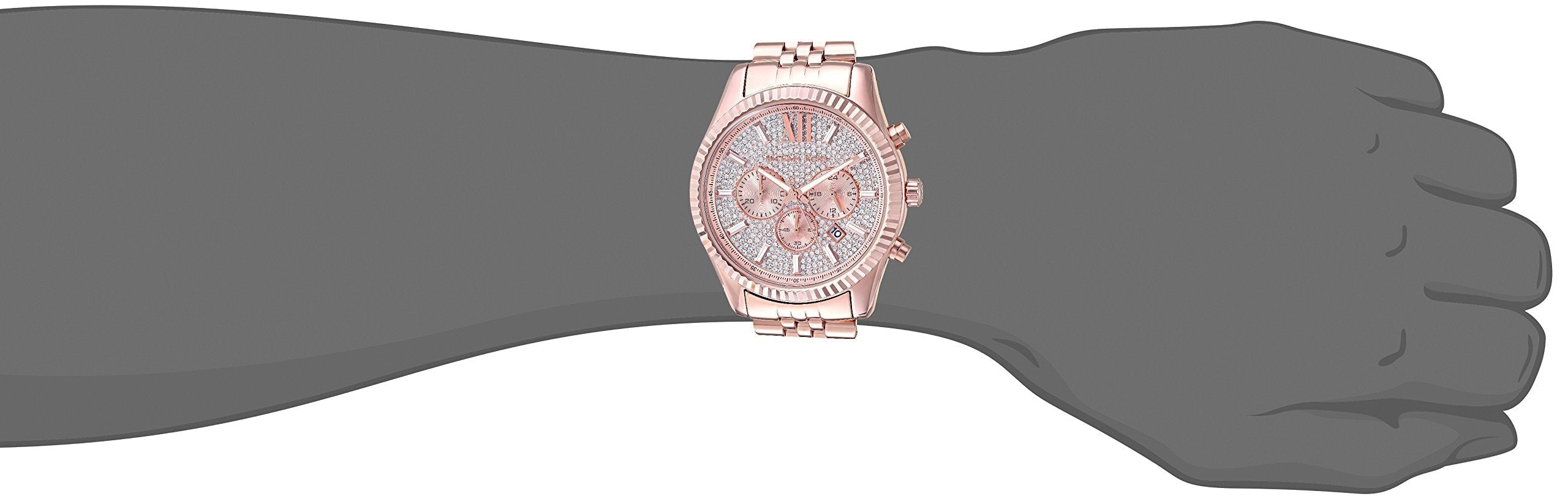  Shop Authentic Michael Kors Lexington Rose Gold Dial Rose Gold Stainless Steel Strap Watch for Men - MK8580 - Luxxuri