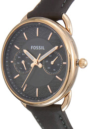  Shop Authentic Fossil Tailor Grey Dial Grey Leather Strap Watch for Women - ES3913 - Luxxuri
