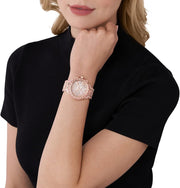  Shop Authentic Michael Kors Camille Chronograph Mother of Pearl Dial Rose Gold Steel Strap Watch for Women - MK7272 - Luxxuri