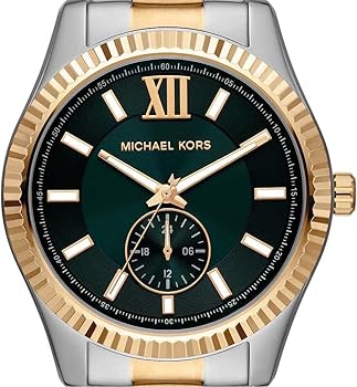  Shop Authentic Michael Kors Lexington Quartz Green Dial Two Tone Steel Strap Watch For Men - MK9063 - Luxxuri